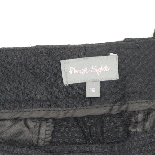 Phase Eight Women's Black Classic Trousers Size 16