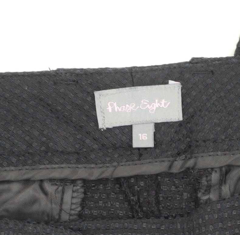 Phase Eight Women's Black Classic Trousers Size 16