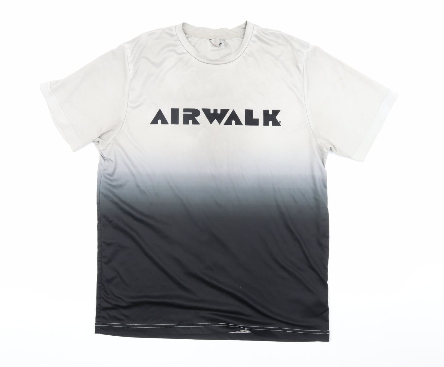 Airwalk Men's XL Gradient Grey Black T-Shirt