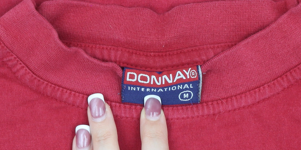 Donnay Men's Red Medium Crew Neck T-Shirt