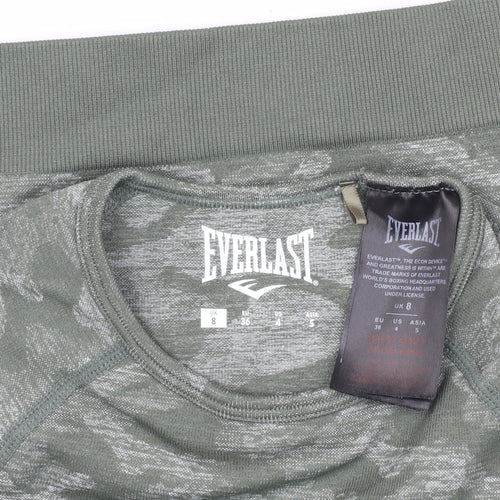 Everlast Women's Green Camouflage Crop Top Size 8