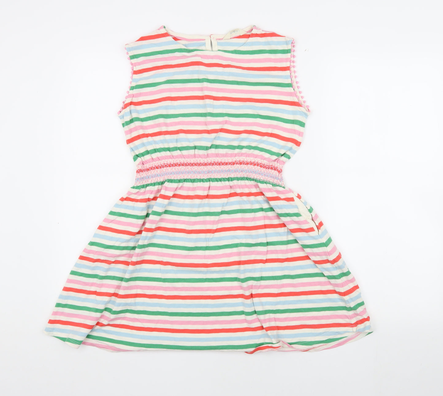 Mini Boden Girls Multicoloured Striped A-Line Dress 11-12 Years