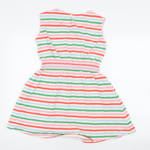 Mini Boden Girls Multicoloured Striped A-Line Dress 11-12 Years