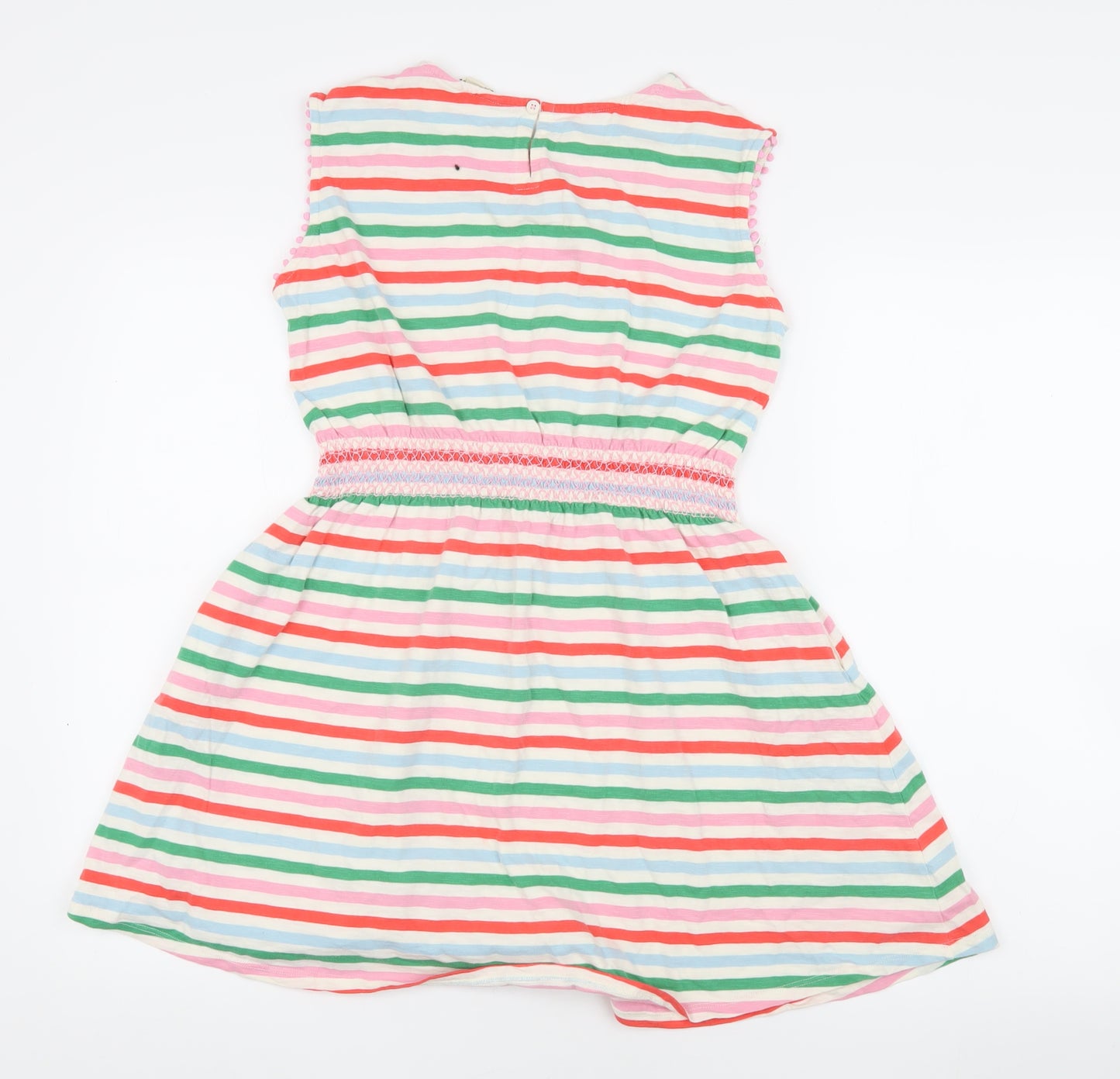 Mini Boden Girls Multicoloured Striped A-Line Dress 11-12 Years