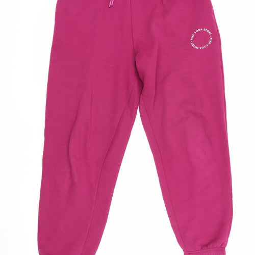 Pink Soda Sport Women's Pink Jogger Trousers Size 10