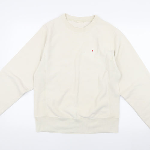 Champion Men's Ivory XS Pullover Sweatshirt