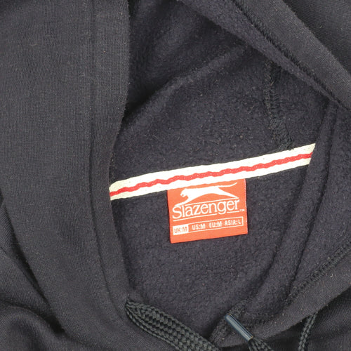 Slazenger Men's Blue M Pullover Hoodie with Logo