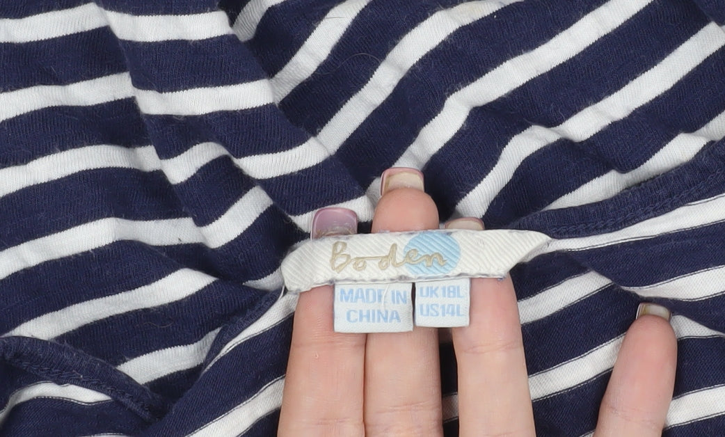 Boden Women's Blue Striped Tank Dress Size 18