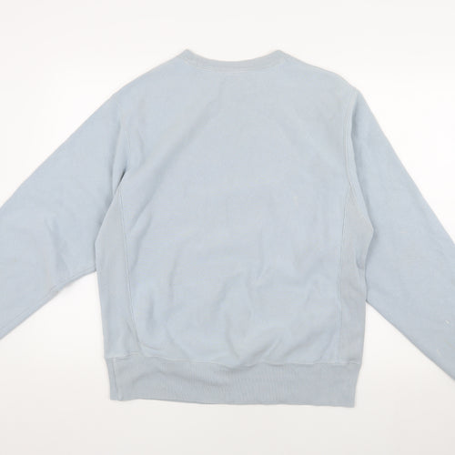 Champion Men's Blue Pullover Sweatshirt Logo Size S