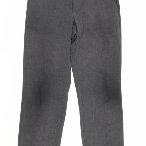 Marks and Spencer Men's Grey Wool Blend Trousers 34