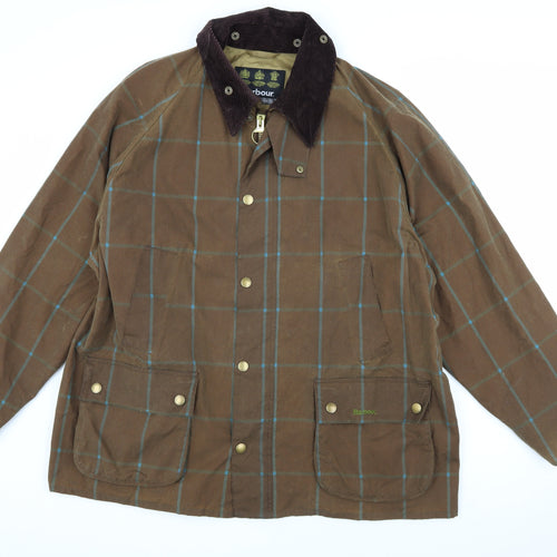 Barbour Men's XL Brown Waxed Classic Bedale Jacket