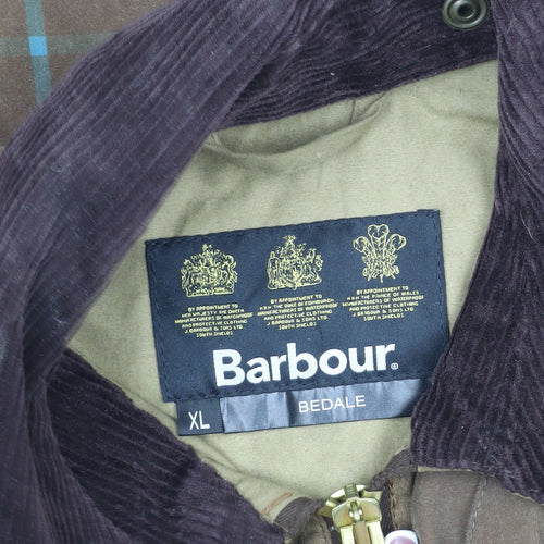 Barbour Men's XL Brown Waxed Classic Bedale Jacket