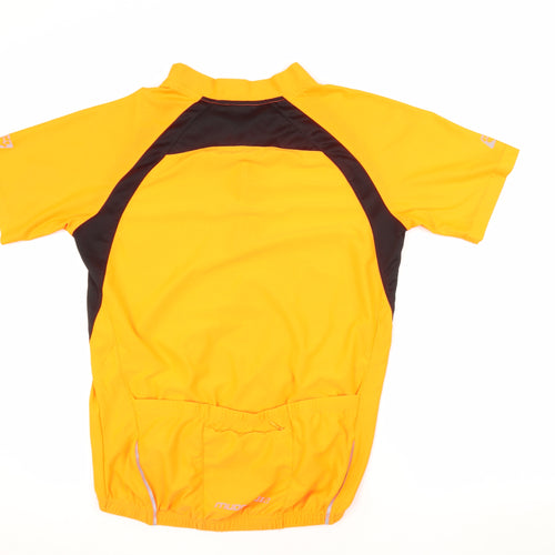Unisex Yellow Zip Shirt Size L