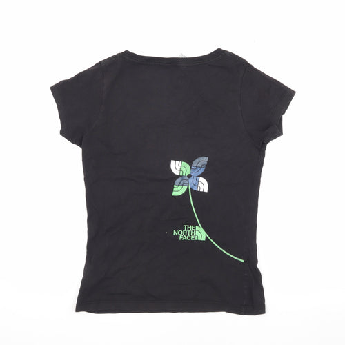 The North Face Women's Black T-Shirt, Medium, Crew Neck