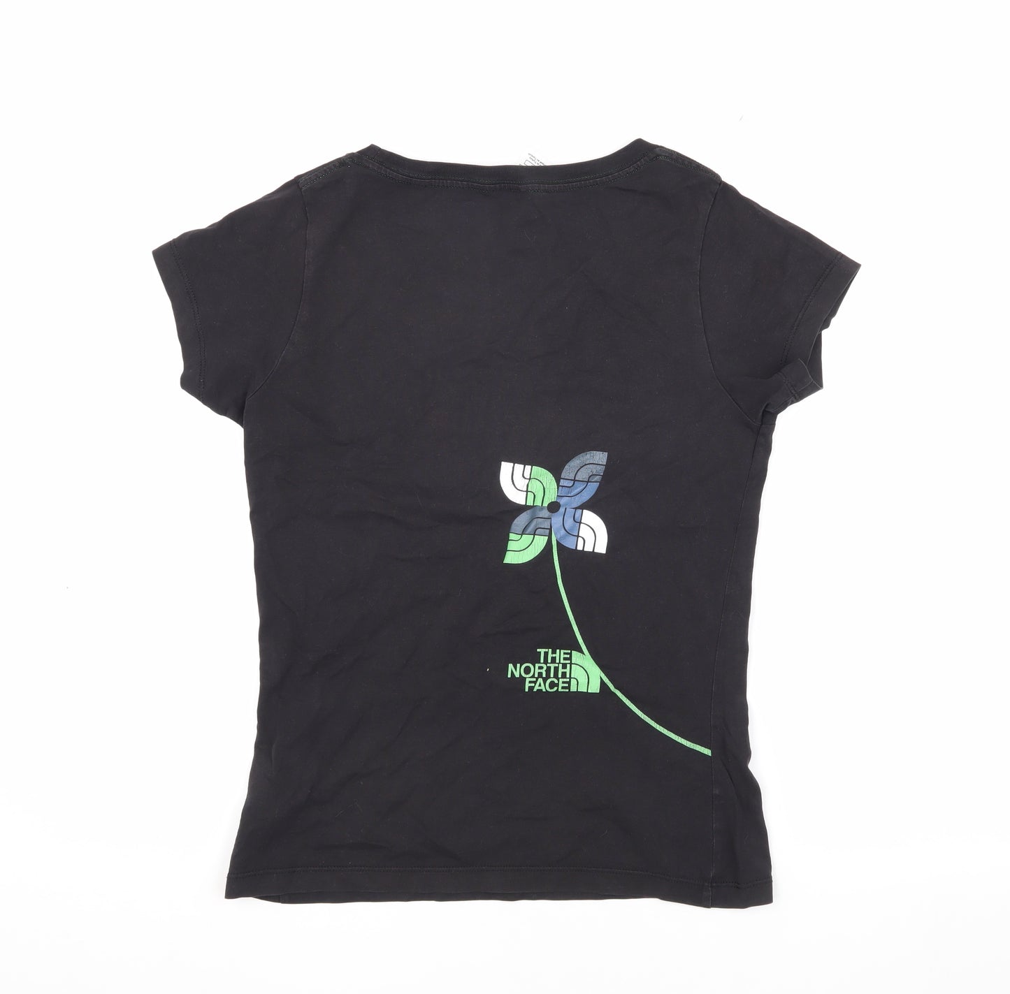 The North Face Women's Black T-Shirt, Medium, Crew Neck