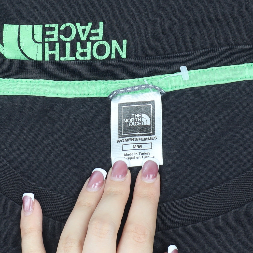 The North Face Women's Black T-Shirt, Medium, Crew Neck