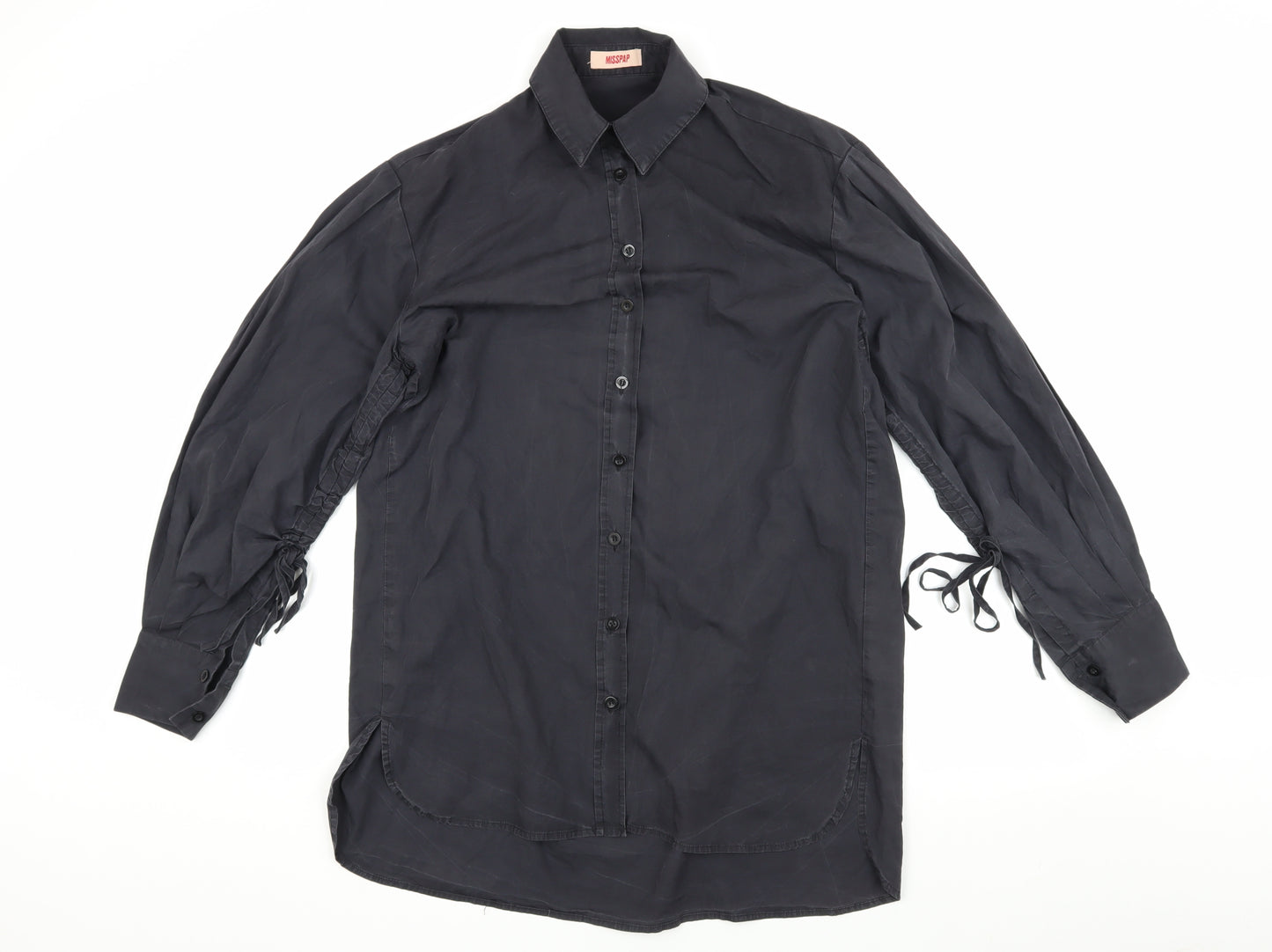 MISSPAP Women's Black Button-Up Shirt Size 10