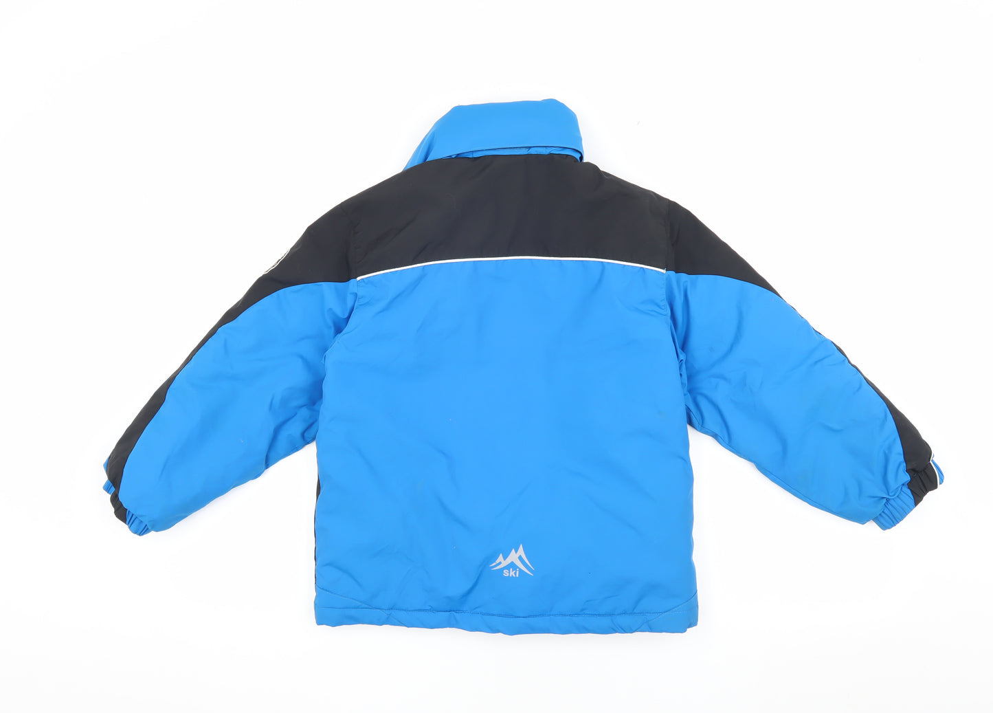 Hit The Slopes Boys Blue Ski Jacket 7-8 Years Hooded Winter