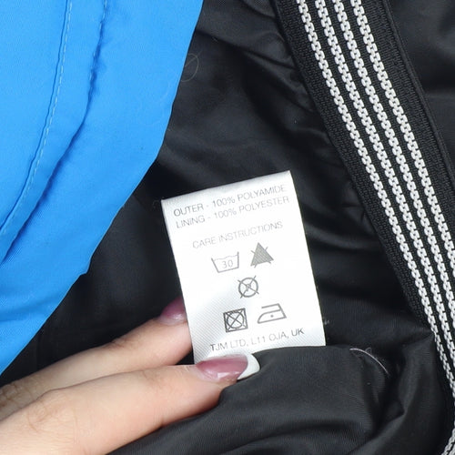 Hit The Slopes Boys Blue Ski Jacket 7-8 Years Hooded Winter