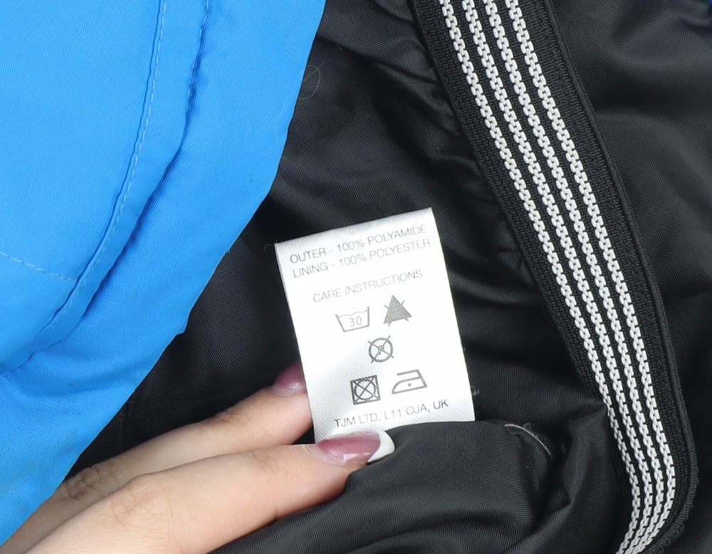 Hit The Slopes Boys Blue Ski Jacket 7-8 Years Hooded Winter