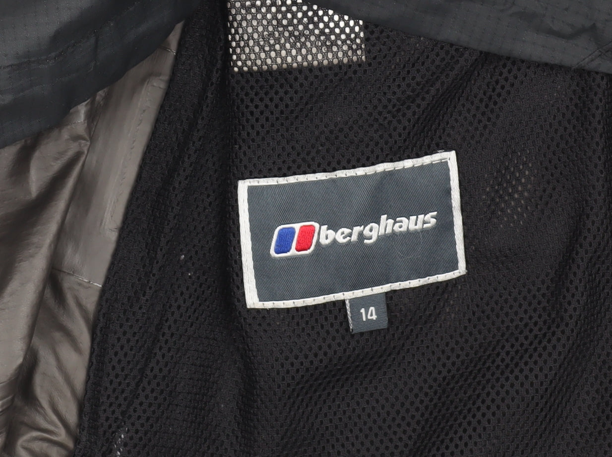 Berghaus Boys Black Waterproof Windbreaker Jacket Size 14