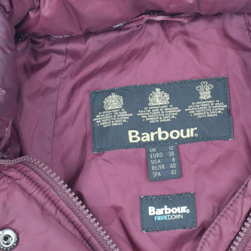 Barbour Women's Red Puffer Jacket Size 12