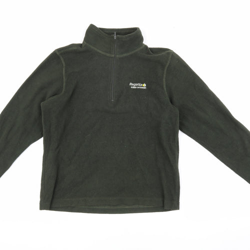 Regatta Boys' Green Fleece 1/4 Zip Sweatshirt 11-12 Years