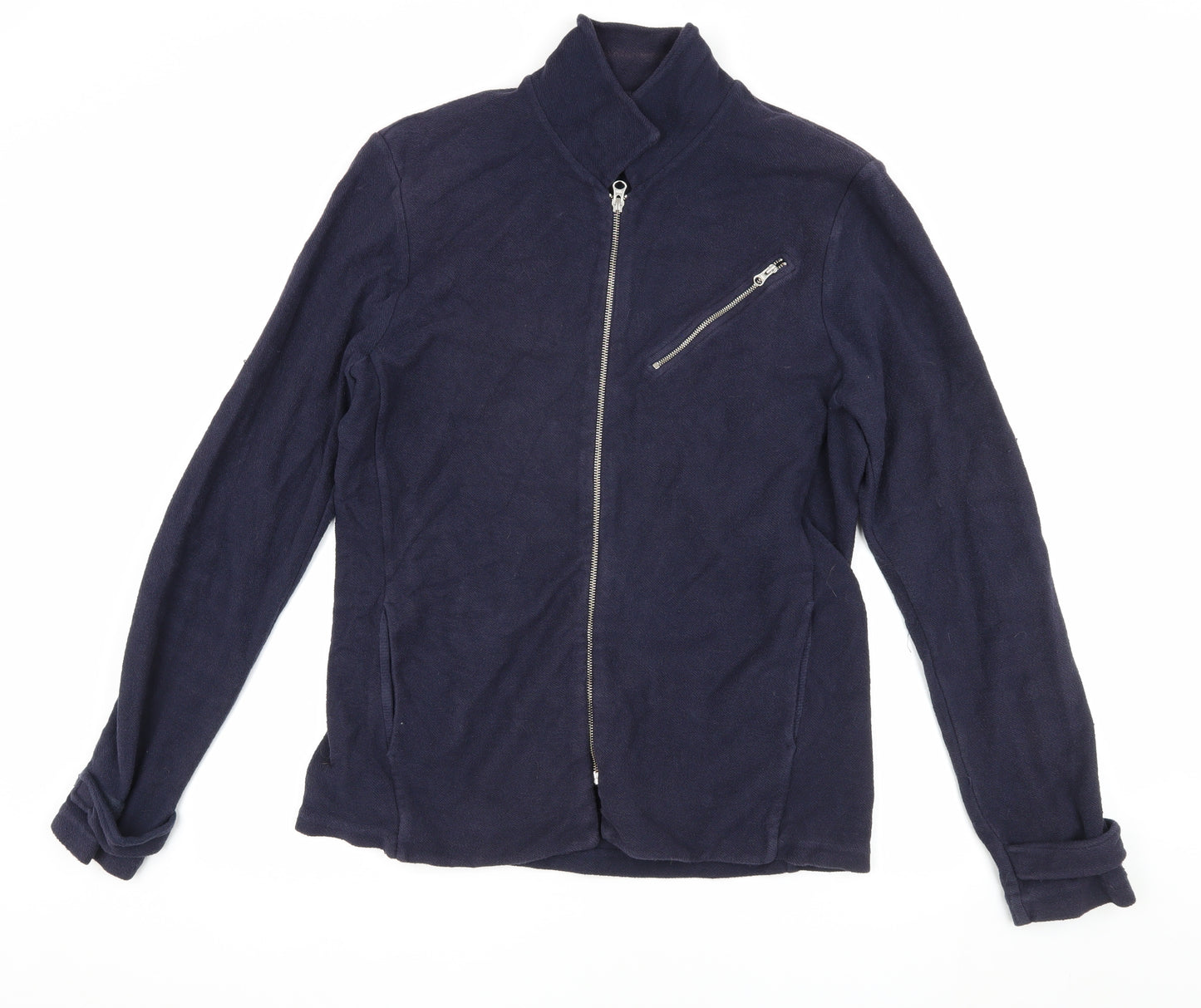 Les Basics Men's Blue Medium Cotton Jacket