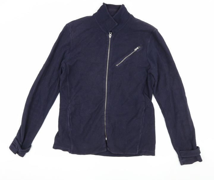 Les Basics Men's Blue Medium Cotton Jacket