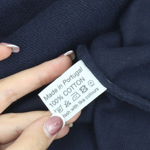 Les Basics Men's Blue Medium Cotton Jacket