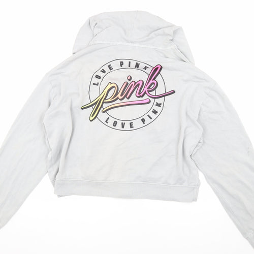 Victoria's Secret PINK Grey Hooded Jacket Women - Size L