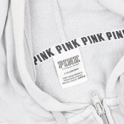 Victoria's Secret PINK Grey Hooded Jacket Women - Size L