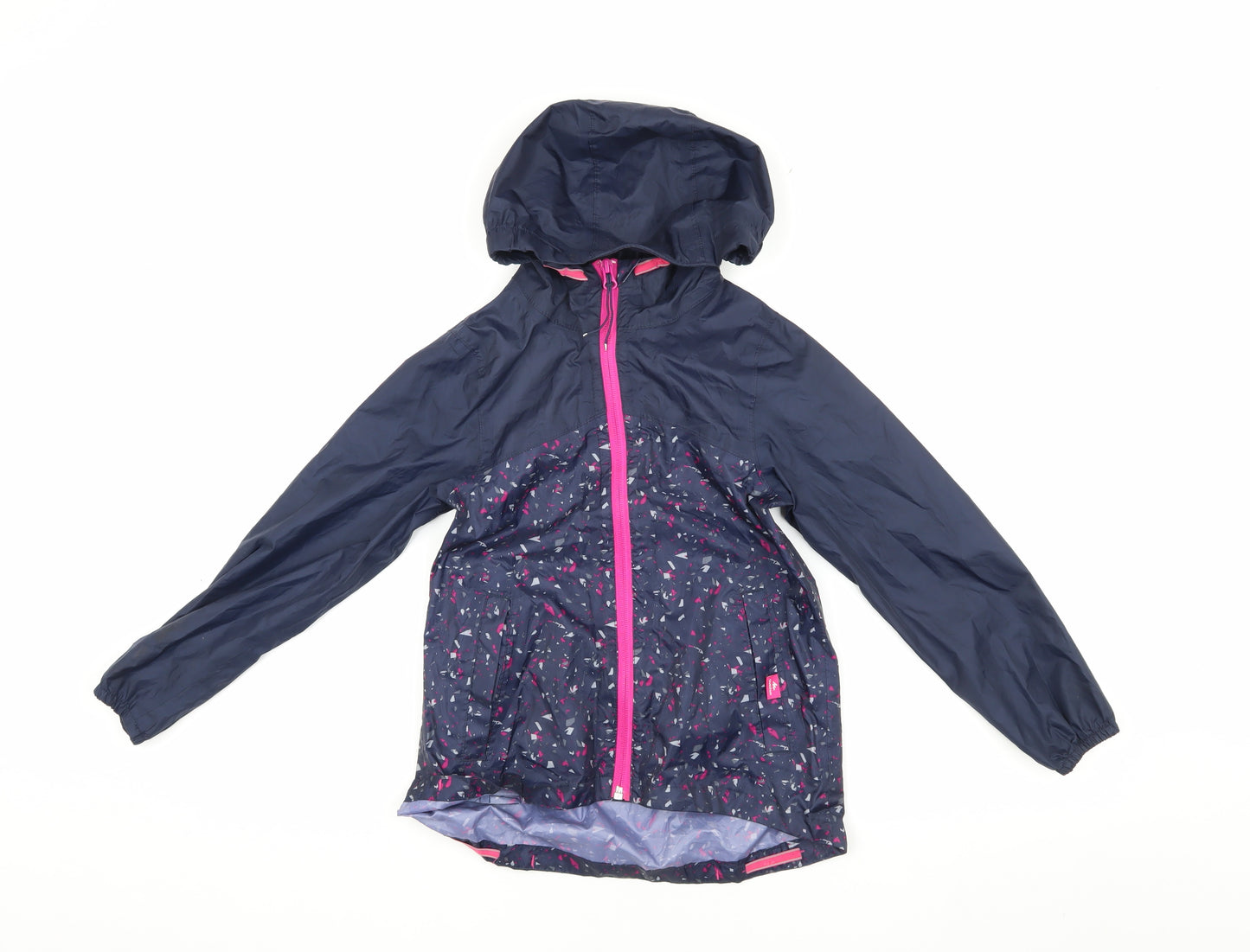 Quechua Girls Blue Hooded Jacket 7-8 Years