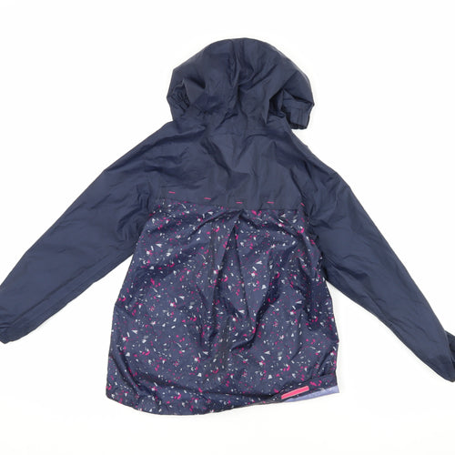 Quechua Girls Blue Hooded Jacket 7-8 Years