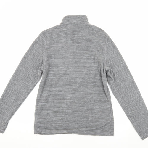 Decathlon Grey Men's 1/2 Zip Sweatshirt L - Winter Fleece