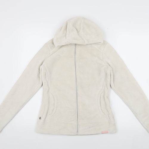 Decathlon Girls Ivory Fleece Hooded Jacket 12-13 Years