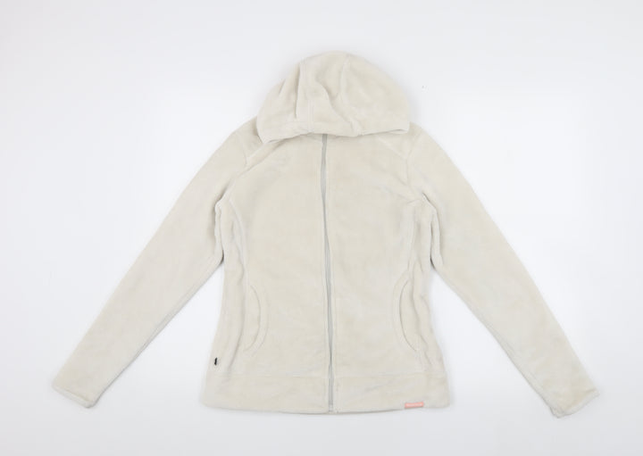 Decathlon Girls Ivory Fleece Hooded Jacket 12-13 Years