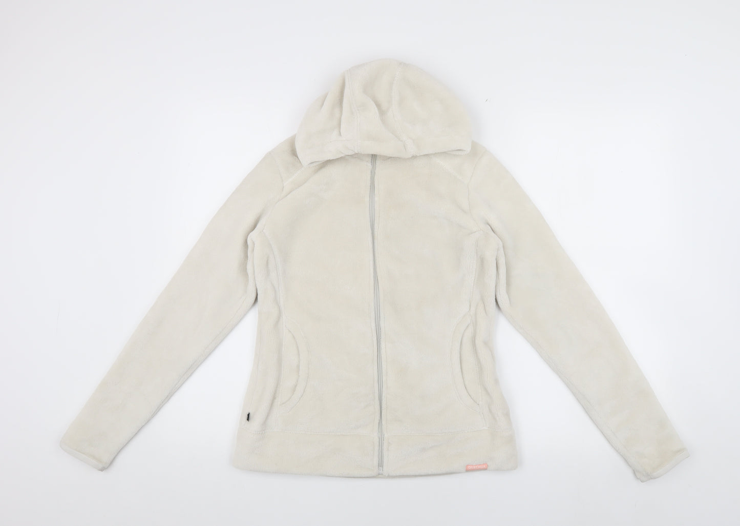 Decathlon Girls Ivory Fleece Hooded Jacket 12-13 Years
