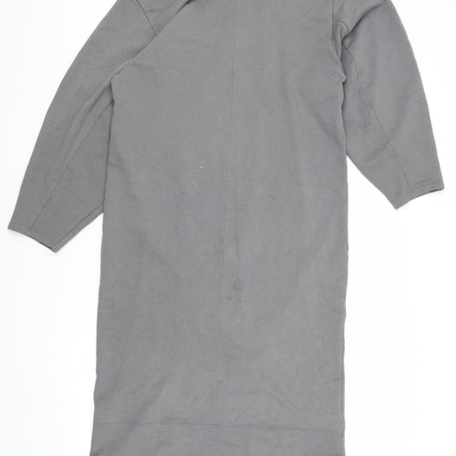 Zara Women’s Grey Long Sleeve Jersey Dress - M