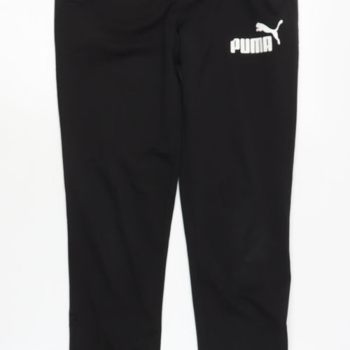 Puma Black Boys Track Pants 11-12 Years