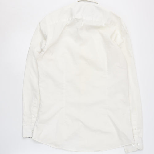 Moss London Men's Slim White Shirt 39 Long Sleeve