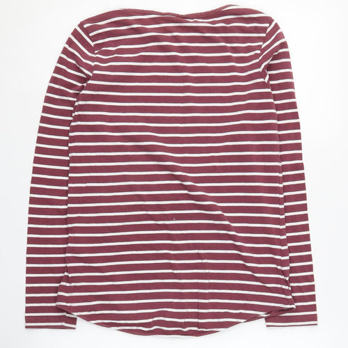 FatFace Women's Multicoloured Striped T-Shirt Size 8