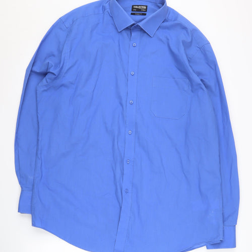 Debenhams Men's Blue Classic Fit Button-Up Shirt