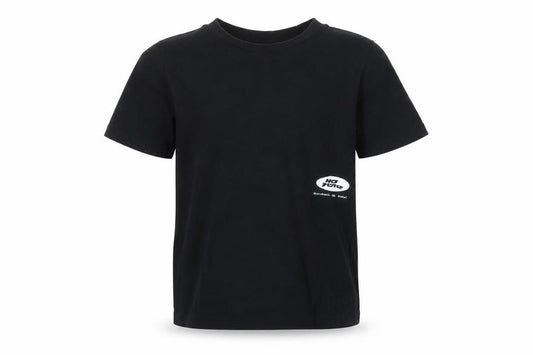 Front view of No Fear boys’ black t-shirt, size 7-8, years, cotton, casual wear