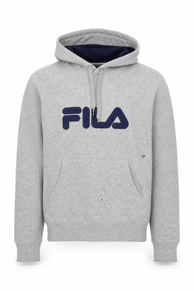 Front view of Fila Men's Grey Pullover Hoodie -, size S