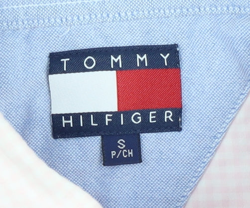 Tommy Hilfiger Men's Pink Check Short Sleeve Shirt S