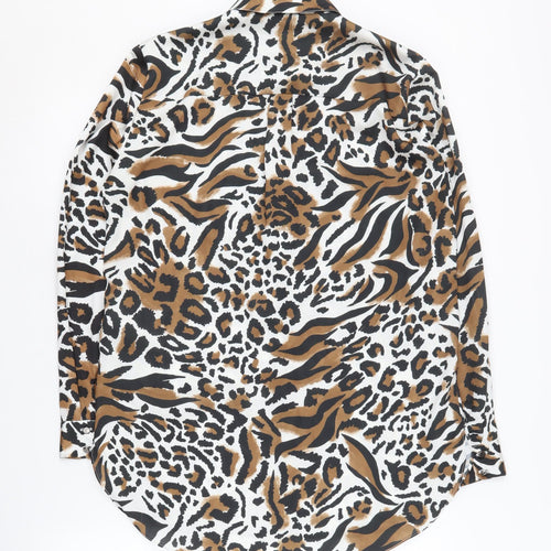 Wallis Women's Multicoloured Animal Print Button-Up Shirt