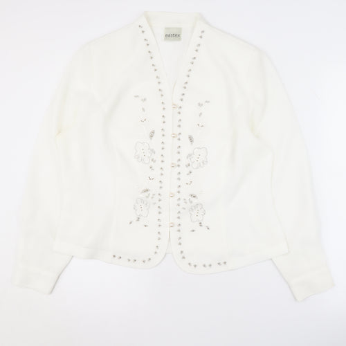 Eastex Women’s White Suit Jacket Size 14