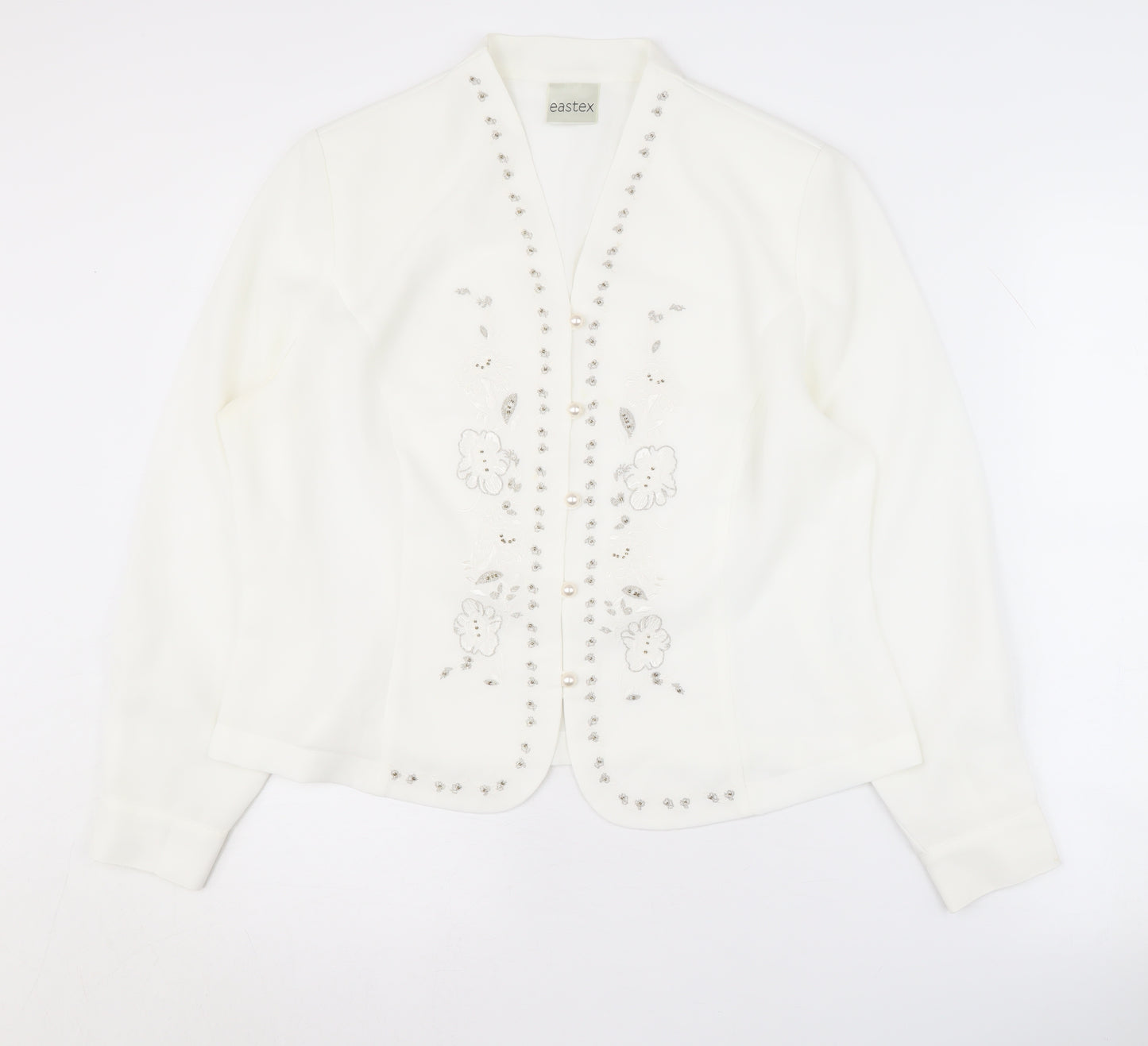 Eastex Women’s White Suit Jacket Size 14
