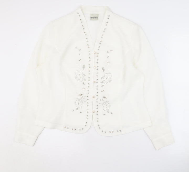 Eastex Women’s White Suit Jacket Size 14